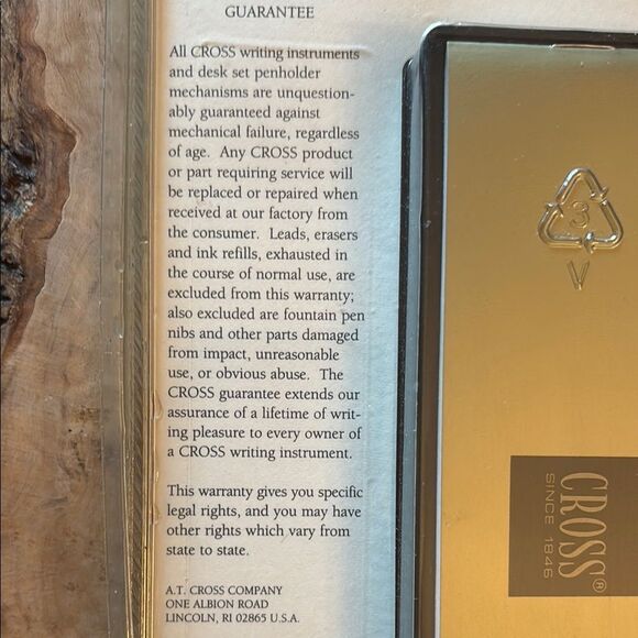 Cross Classic Century Double Banded Blue Pen with Gold Accents - Picture 3 of 4